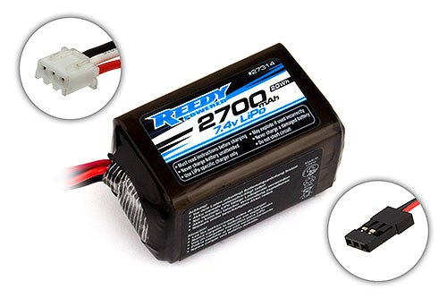 Team Associated - Reedy LiPo Pro RX 2700mAh 7.4V Receiver Battery, Hump Style