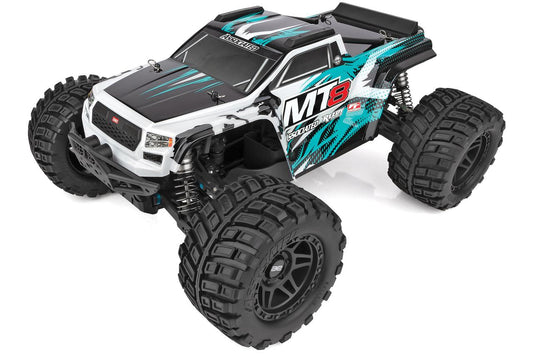 Team Associated - Rival MT8 1/8 Scale 4WD Teal  Electric Monster Truck, RTR, w/ LiPo & Charger- Combo