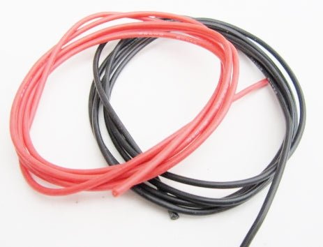22 Gauge Super Flexible Wire- Black and Red 3'