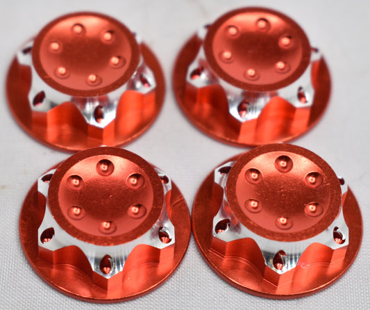 For ARRMA OR TRAXXAS 17mm HEX Nut Aluminum Wheel Hub Covers Set of 4 - Dirt Cheap RC SAVING YOU MONEY, ONE PART AT A TIME
