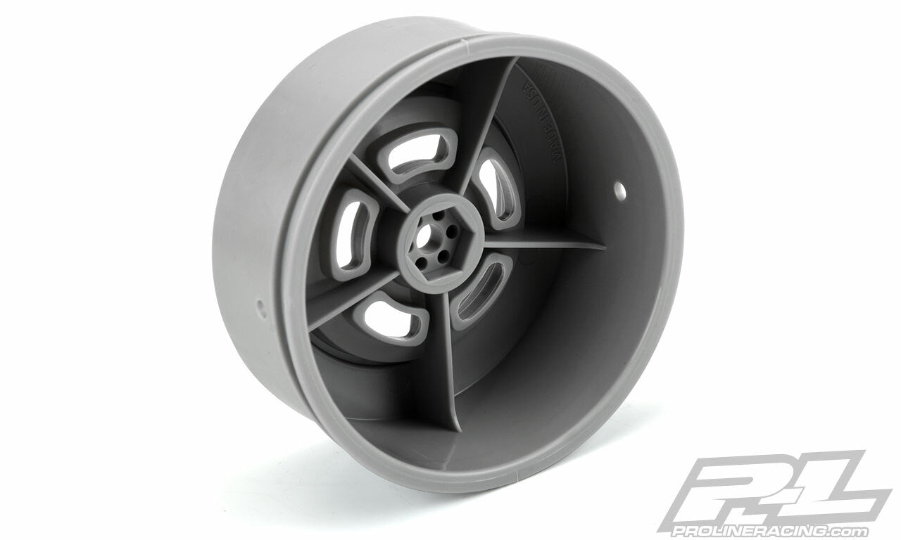 Proline 1/10 Slot Mag Drag Spec Rear 2.2"/3.0" 12mm Drag Wheels (2) Gray 2793-05 - Dirt Cheap RC SAVING YOU MONEY, ONE PART AT A TIME