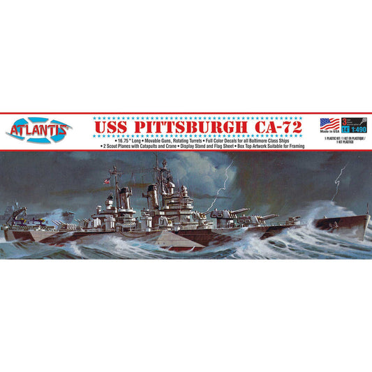 USS Pittsburgh CA-72 Heavy 1/490 Cruiser Model - Dirt Cheap RC SAVING YOU MONEY, ONE PART AT A TIME