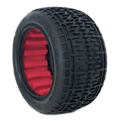1/10 Rebar Rear Tires, Super Soft with Red Inserts (2): Buggy - Dirt Cheap RC SAVING YOU MONEY, ONE PART AT A TIME