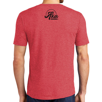 AKA Retro Tri-Blend Red T-Shirt, XL