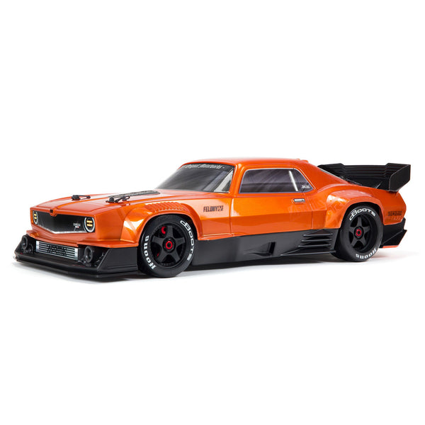 1/7 FELONY 6S BLX Street Bash All-Road Muscle Car RTR, Orange - Dirt Cheap RC SAVING YOU MONEY, ONE PART AT A TIME