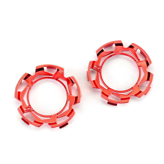 Clip-Lck Whl Face Red Chrm for Ripper 2.8" Whl (2)