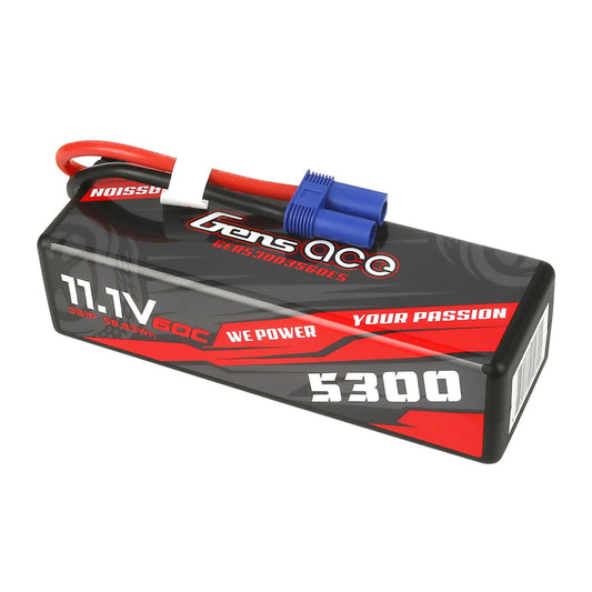 11.1V 5300mAh 3S 60C LiPo Battery: EC5
