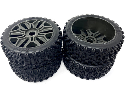 Arrma TYPHON 4x4 3s BLX - TIRES & Wheels (tyres rims DBoots 2HO ARA4306V3