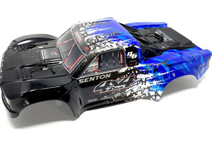 Arrma SENTON 4x4 3s BLX - Body Shell (BLUE/BLACK painted decaled) - Dirt Cheap RC SAVING YOU MONEY, ONE PART AT A TIME