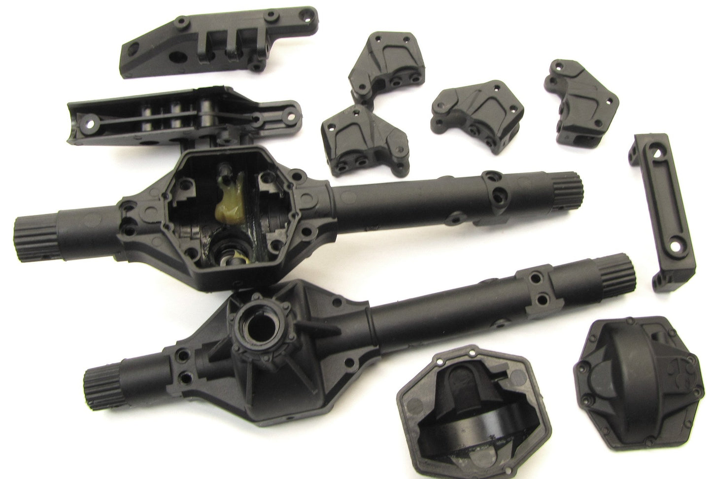 Axial SMT10 Grave Digger BULKHEADS offset AR60 OCP axle housing AX80069 AXI03019 - Dirt Cheap RC SAVING YOU MONEY, ONE PART AT A TIME