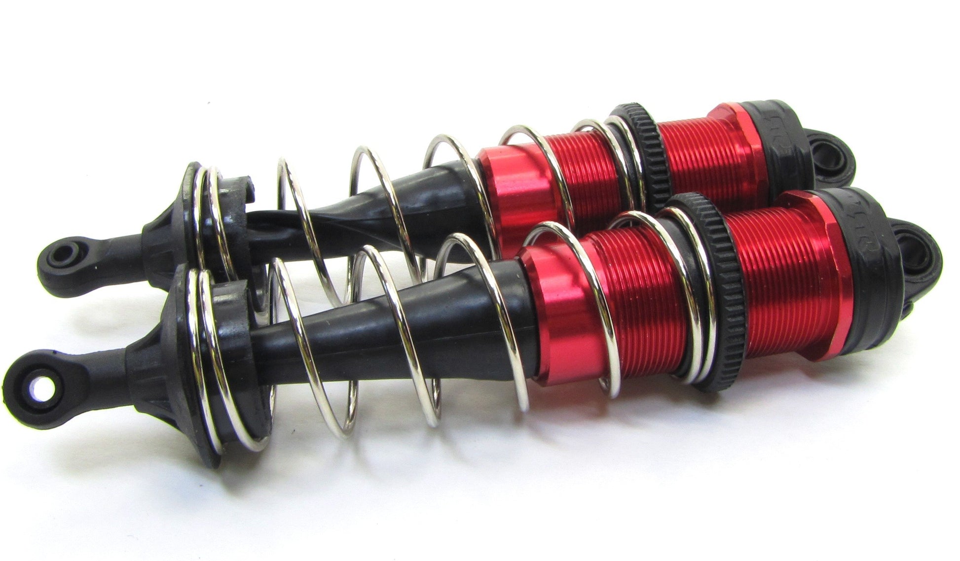 Arrma TYPHON 6s BLX - Front Shocks (Assembled Dampers, 2018 Springs red AR106046 - Dirt Cheap RC SAVING YOU MONEY, ONE PART AT A TIME