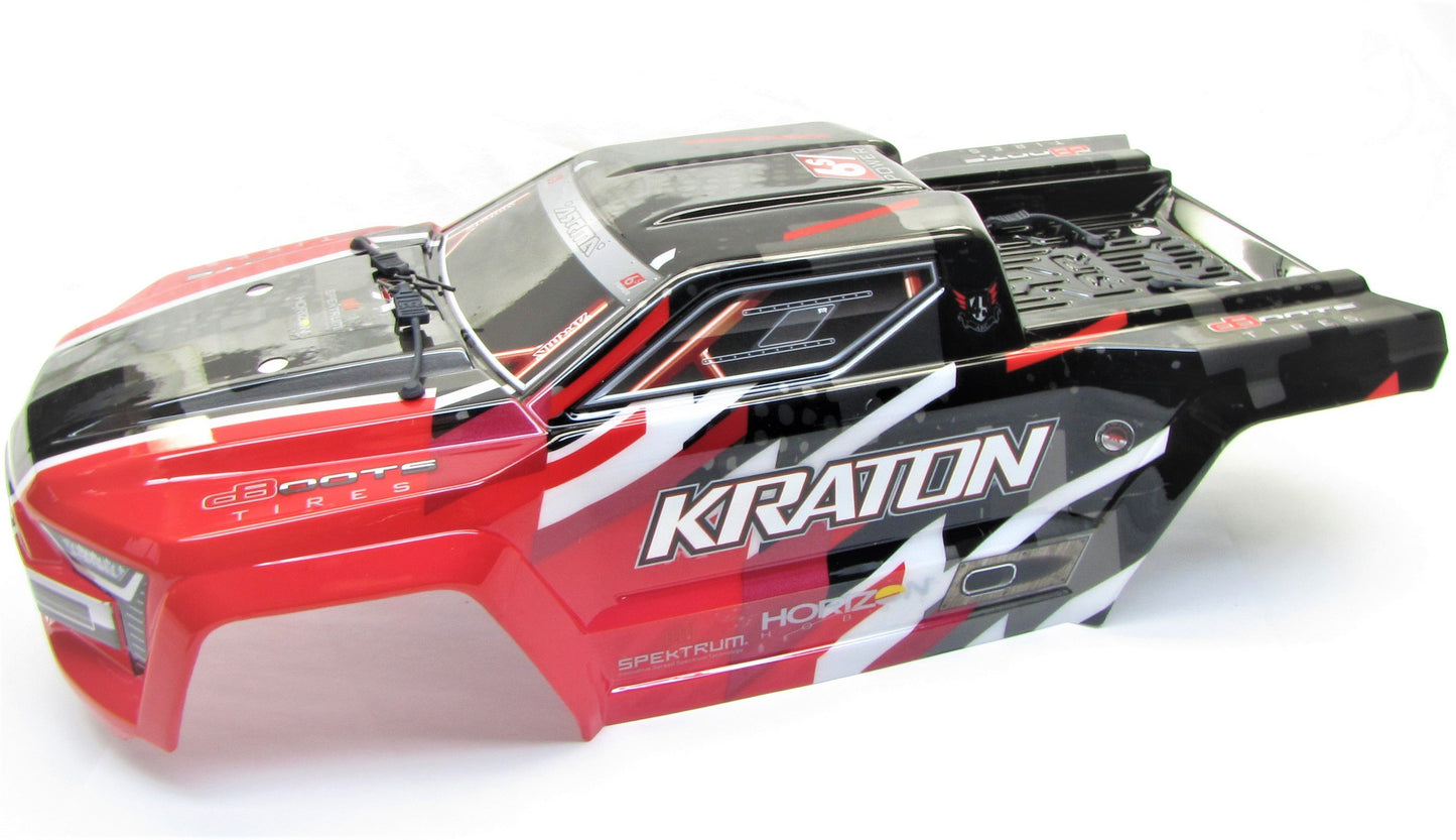 Arrma KRATON 6s BLX - Body Shell (RED polycarbonate cover & Body Pins AR106040 - Dirt Cheap RC SAVING YOU MONEY, ONE PART AT A TIME