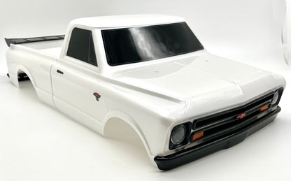 DRAG SLASH - BODY Chevrolet C10 (White complete w/decals 9411T Traxxas 94076-4 - Dirt Cheap RC SAVING YOU MONEY, ONE PART AT A TIME