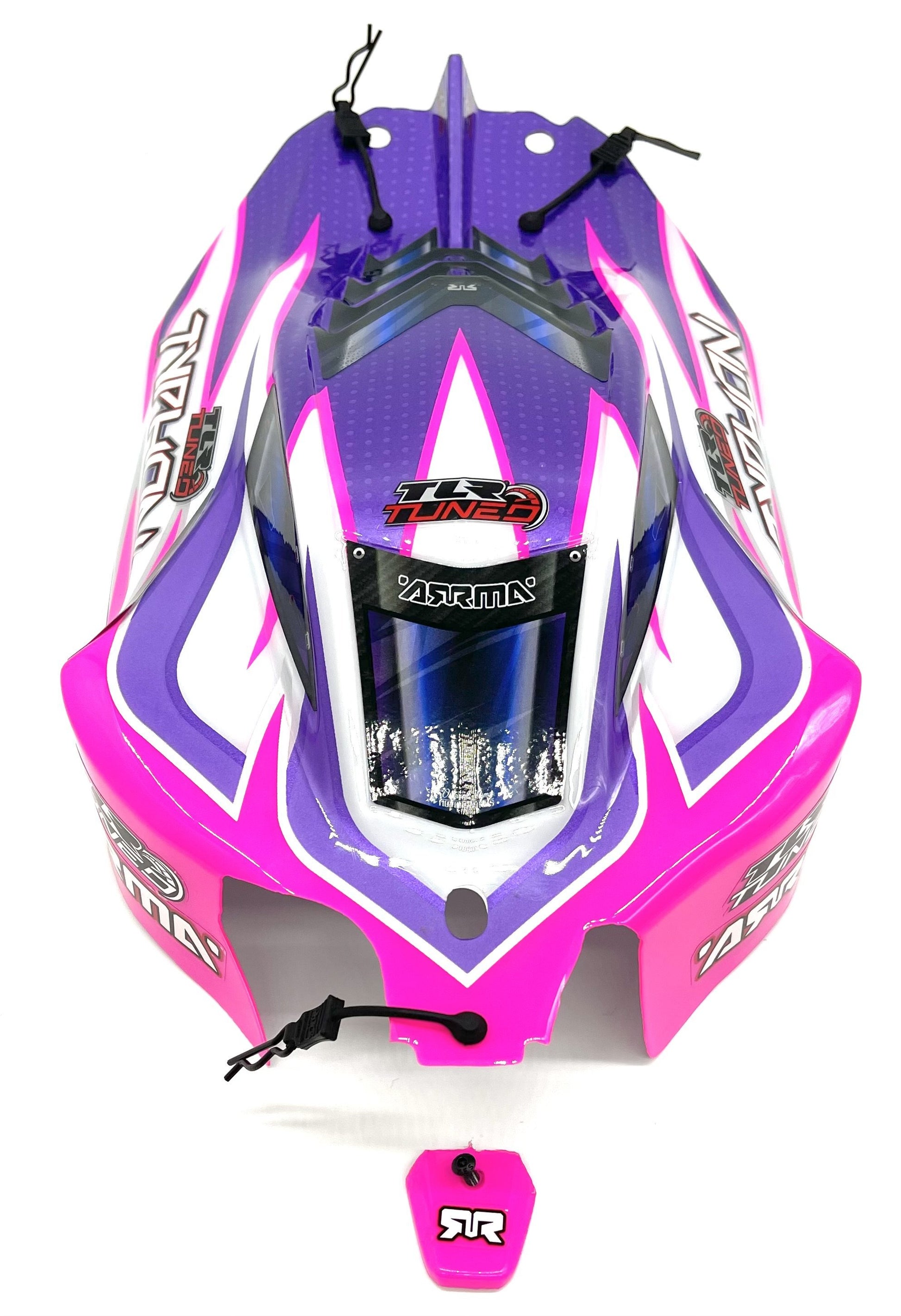 Arrma Typhon TLR - BODY Shell (6s Pink/Purple polycarbonate cover & Pins ARA8306 - Dirt Cheap RC SAVING YOU MONEY, ONE PART AT A TIME