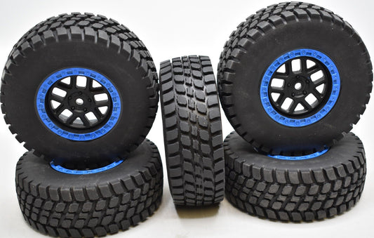 Losi 1/10 King Shocks Ford Raptor Baja Rey Limited Edition Set of 5 Mounted Wheels and Tires - Dirt Cheap RC SAVING YOU MONEY, ONE PART AT A TIME