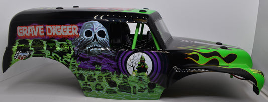 Losi LMT Grave Digger BODY GREEN With LED, Roll Cage and more Installed LOS04021T1 - Dirt Cheap RC SAVING YOU MONEY, ONE PART AT A TIME
