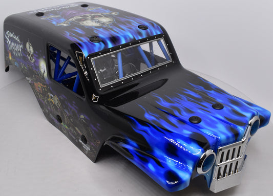 Losi LMT Son Uva Digger BODY Blue With LED, Roll Cage and more Installed LOS04021T2 - Dirt Cheap RC SAVING YOU MONEY, ONE PART AT A TIME