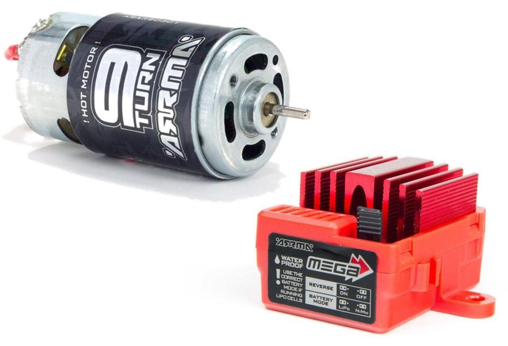 Arrma Mega Brushed 2S ESC W/ LiPo protector AND 9T 570 MOTOR COMBO - Dirt Cheap RC SAVING YOU MONEY, ONE PART AT A TIME