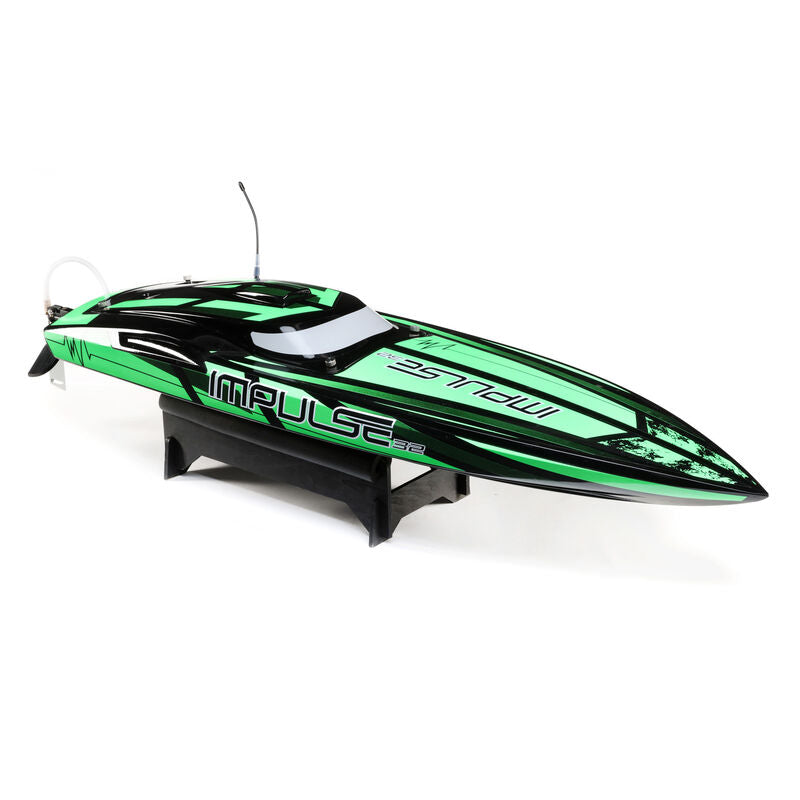 ProBoat Impulse 32" Brushless Deep-V RTR with Smart, Black/Green PRB08037 - Dirt Cheap RC SAVING YOU MONEY, ONE PART AT A TIME