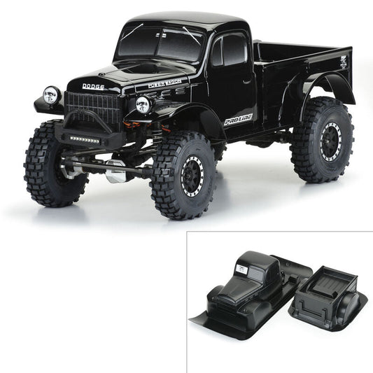 1/10 1946 Dodge Power Wagon Black Body 12.3" (313mm) WB Crawlers - Dirt Cheap RC SAVING YOU MONEY, ONE PART AT A TIME