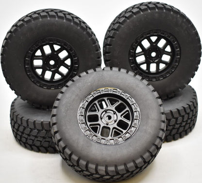 Losi 1/10 Black Rhino Ford Raptor Baja Rey Limited Edition Set of 5 Mounted Wheels and Tires - Dirt Cheap RC SAVING YOU MONEY, ONE PART AT A TIME
