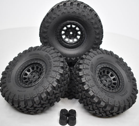 Axial SCX10iii Basecamp Wheels and Tires with Center Caps - Dirt Cheap RC SAVING YOU MONEY, ONE PART AT A TIME