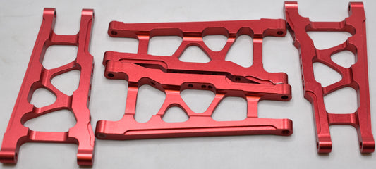 For TRAXXAS Red-anodized Suspension Arms, 6061-T6 aluminum, left & right 3655 - Dirt Cheap RC SAVING YOU MONEY, ONE PART AT A TIME