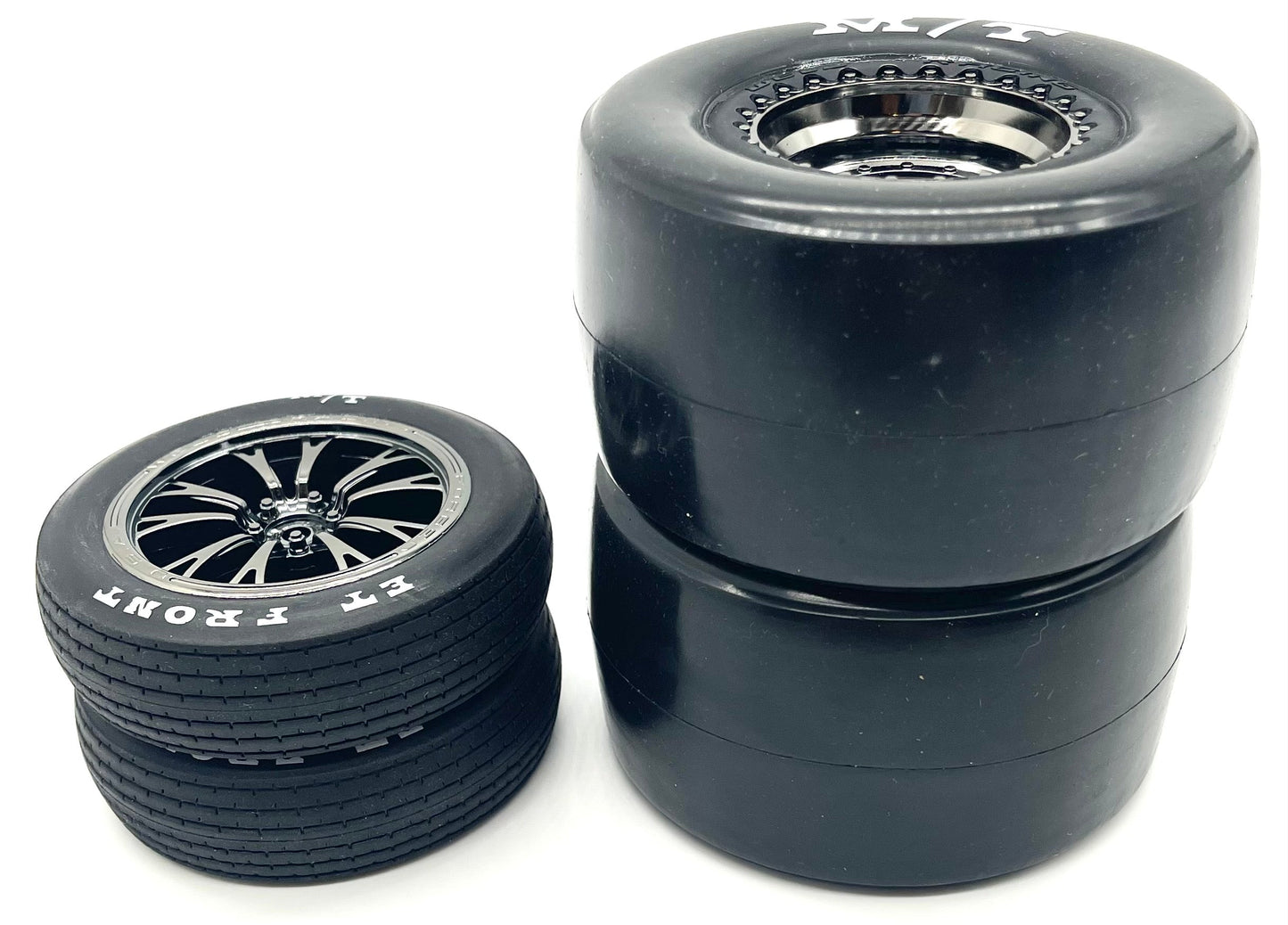 DRAG SLASH - TIRES & WHEELS (front and rear 9474X 9475X glued Tyres Traxxas 94076-4 - Dirt Cheap RC SAVING YOU MONEY, ONE PART AT A TIME