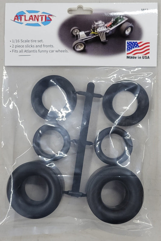 1/16 Funny Car Tire set bagged with punched header card