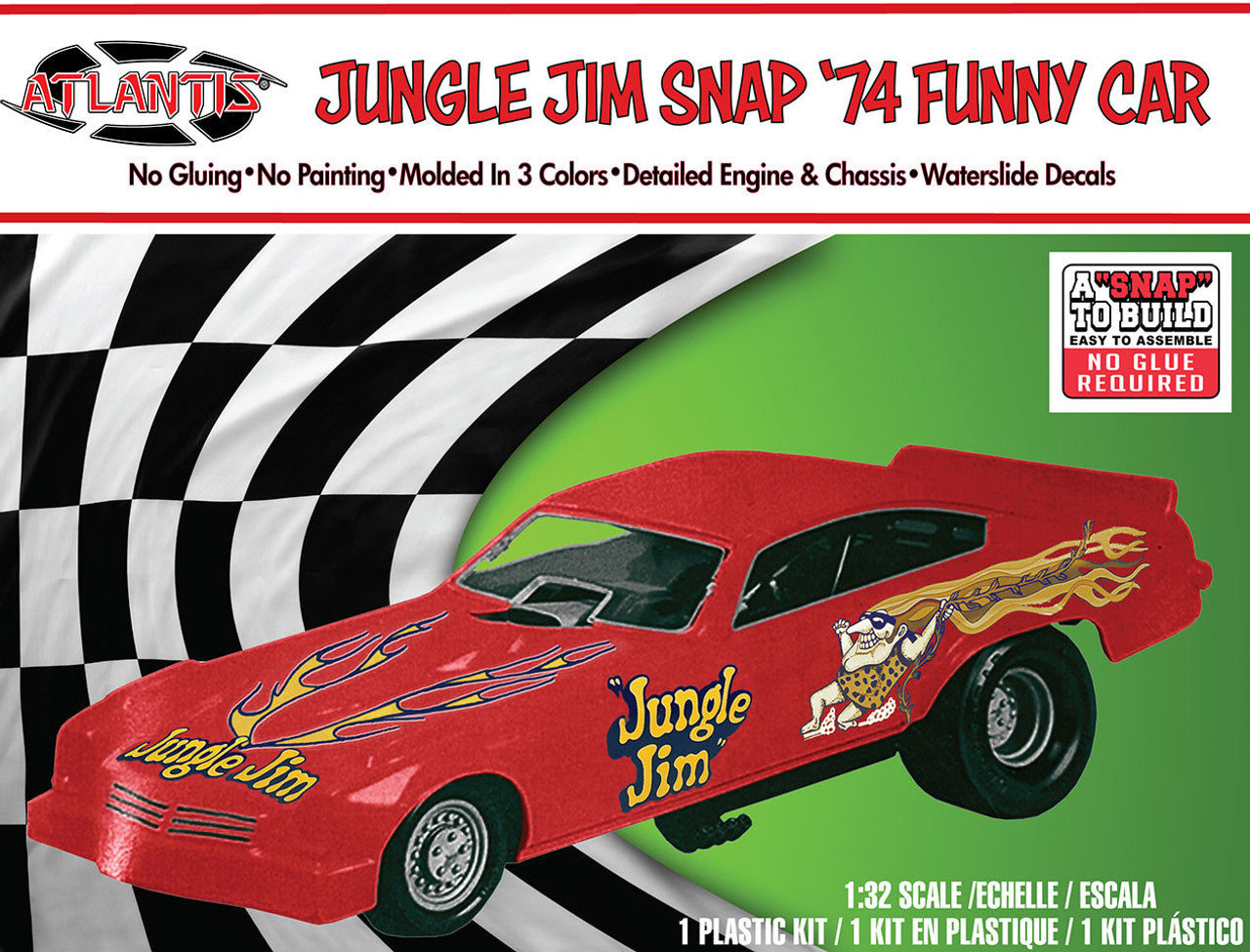 1/32 Snap Jungle Jim Vega Funny Car Plastic Model Kit