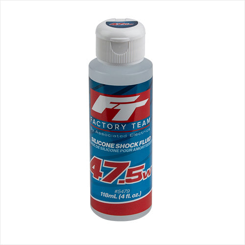 Team Associated - 47.5Wt Silicone Shock Oil, 4oz Bottle (613 cSt)