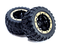 Slyder MT Wheels/Tires Assembled (Black / Gold) - Dirt Cheap RC SAVING YOU MONEY, ONE PART AT A TIME