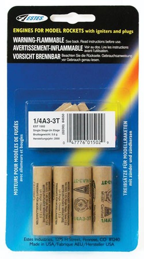 1/4A3-3T Model Rocket Engines (4pk) - Dirt Cheap RC SAVING YOU MONEY, ONE PART AT A TIME
