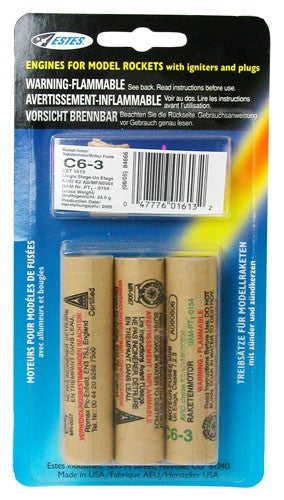 C6-3 Model Rocket Engines (3pk) - Dirt Cheap RC SAVING YOU MONEY, ONE PART AT A TIME
