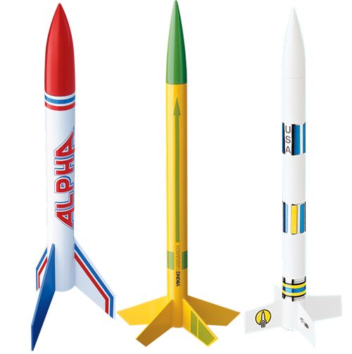 AVG Bulk Pack of 12 Model Rockets, E2X (Alpha, Viking, - Dirt Cheap RC SAVING YOU MONEY, ONE PART AT A TIME