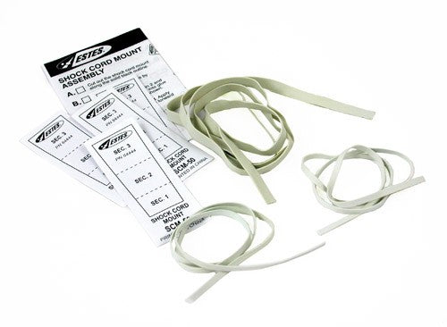 Shock Cords & Mount Pack, for Model Rockets - Dirt Cheap RC SAVING YOU MONEY, ONE PART AT A TIME