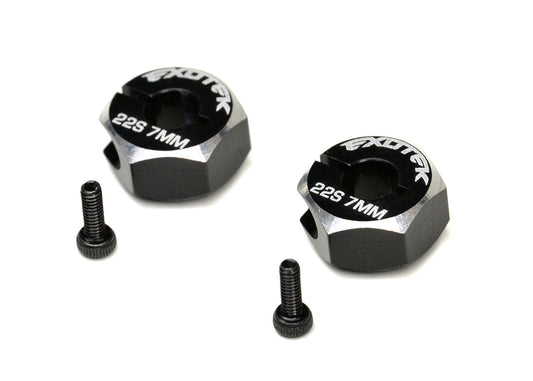Rear Hex Set 7mm, 7075, 1pr for 22S Drag - Dirt Cheap RC SAVING YOU MONEY, ONE PART AT A TIME
