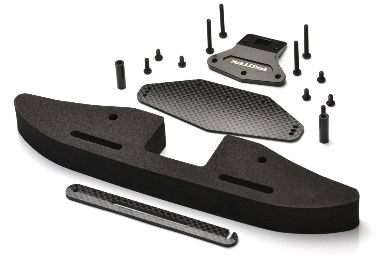 DR10 FRONT BUMPER SET alloy, cf and foam with GNSS - Dirt Cheap RC SAVING YOU MONEY, ONE PART AT A TIME