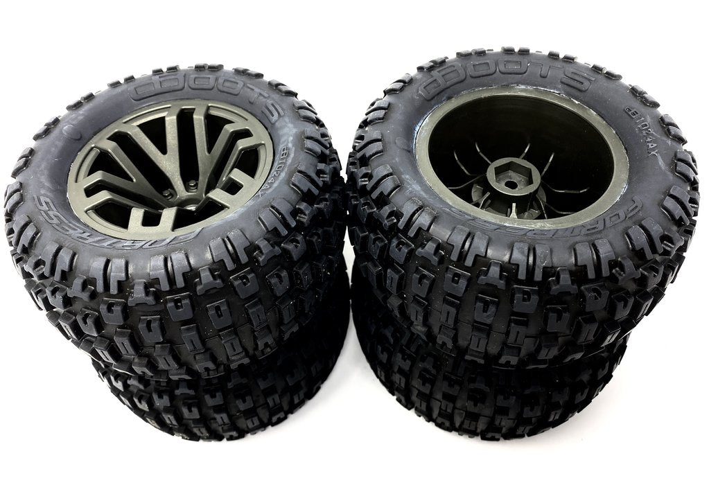Arrma GRANITE 4x4 3s BLX - TIRES & Wheels (tyres rims DBoots Fortress AR102666 - Dirt Cheap RC SAVING YOU MONEY, ONE PART AT A TIME
