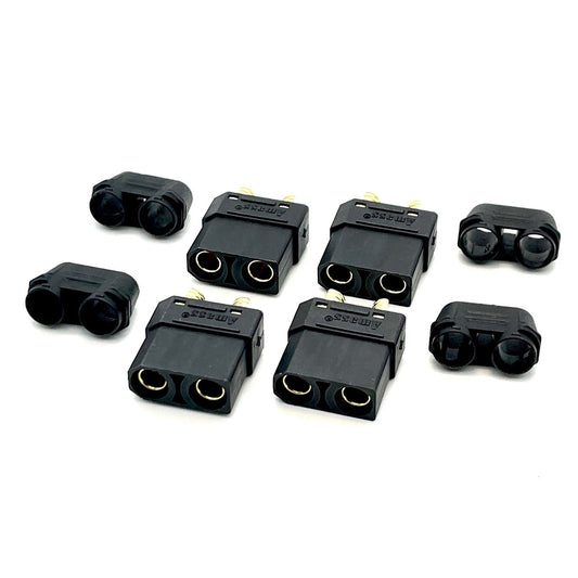 Maclan XT90 Connectors, Black, 4 Female