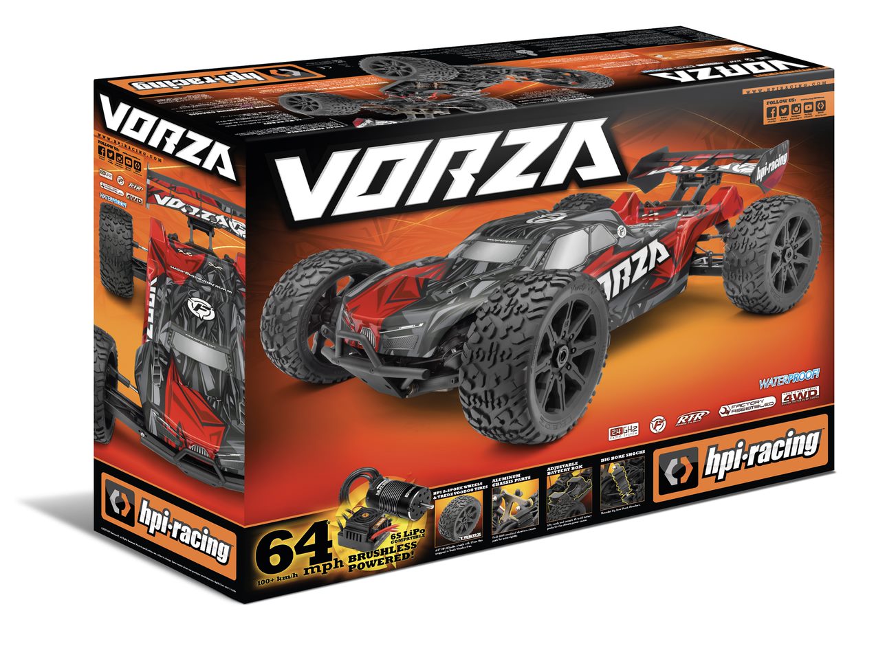 Vorza Flux Truggy, 1/8 4WD RTR Brushless w/2.4GHz Radio - Dirt Cheap RC SAVING YOU MONEY, ONE PART AT A TIME