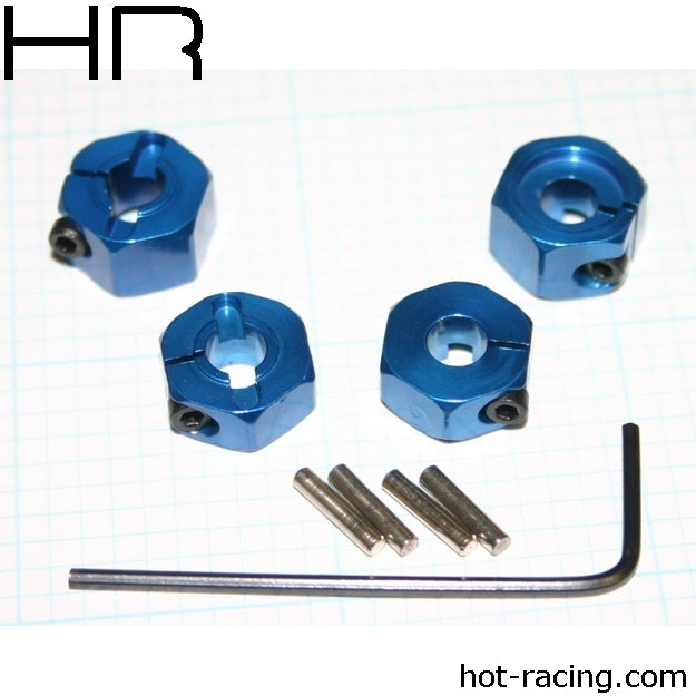 Blue Aluminum 12mm Wheel Hex, 2WD (4) - Dirt Cheap RC SAVING YOU MONEY, ONE PART AT A TIME