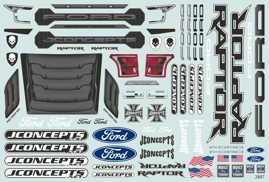 2020 Ford Raptor Body, BF Power Logo MT Body - Dirt Cheap RC SAVING YOU MONEY, ONE PART AT A TIME