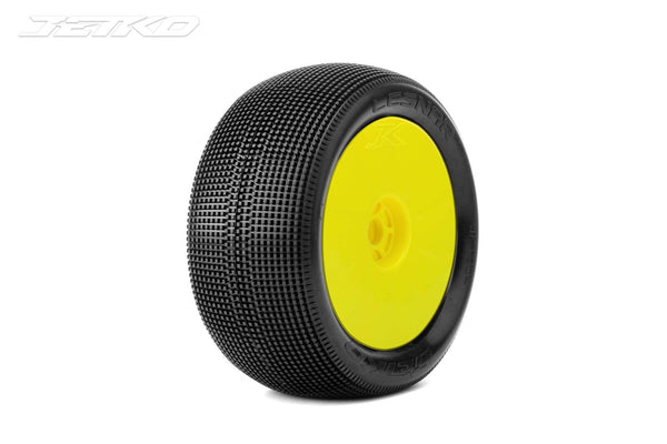 Lesnar 1/8 Truggy Tires Mounted on Yellow Dish Rims, - Dirt Cheap RC SAVING YOU MONEY, ONE PART AT A TIME