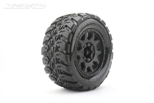 1/8 MT 3.8 King Cobra Tires Mounted on Black Claw Rims, - Dirt Cheap RC SAVING YOU MONEY, ONE PART AT A TIME