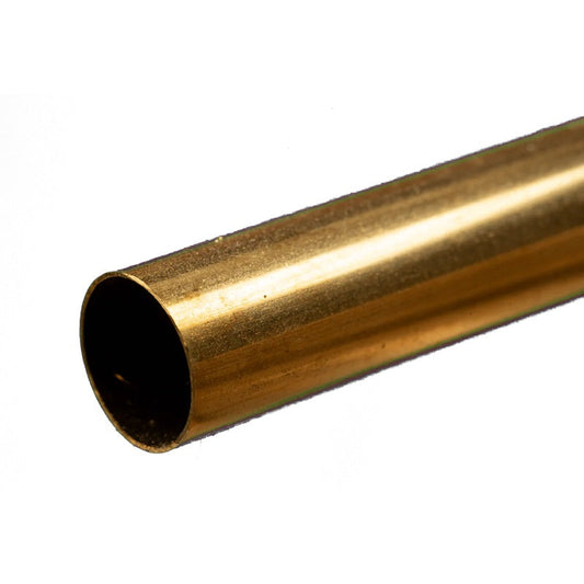 K & S Metals - Round Brass Tube: 9/32" OD x 0.014" Wall x 12" Long