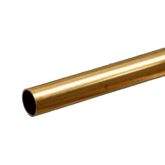 K & S Metals - Round Brass Tube: 5/16" OD x 0.014" Wall x 12" Long