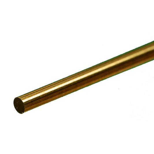 K & S Metals - Round Brass Rod: 1/8" OD x 12" Long