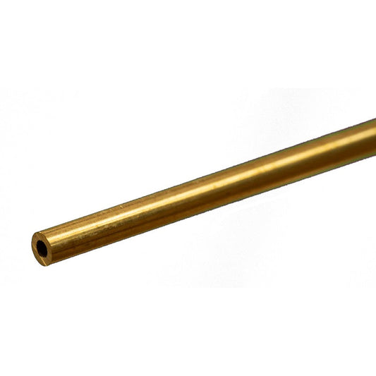 K & S Metals - Round Brass Tube: 1/8" OD x 0.029" Wall x 12" Long
