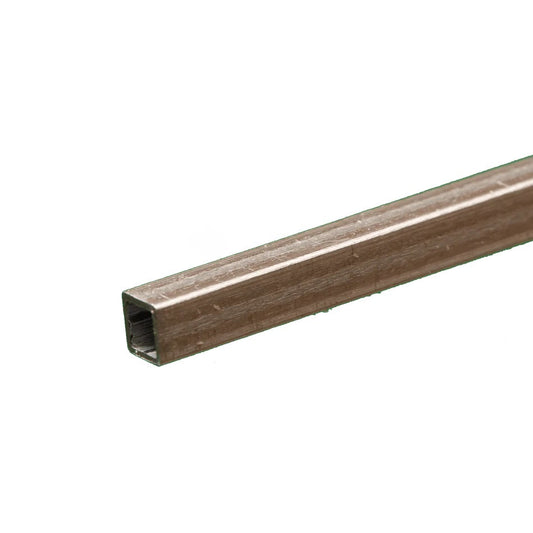 K & S Metals - Square Aluminum Tube: 1/8" OD x 0.014" Wall x 12" Long